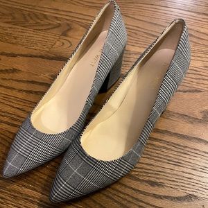 Nine West Houndstooth block heel pumps - Excellent condition!